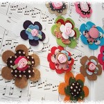 Flowers for hair clip