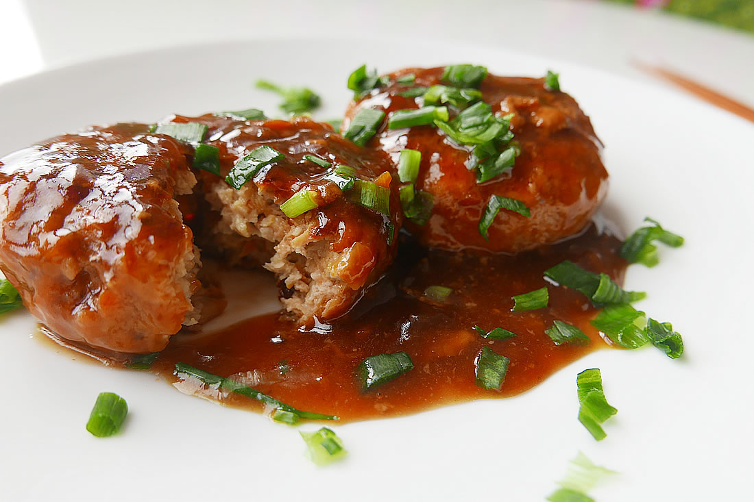 Pork hamburger steak