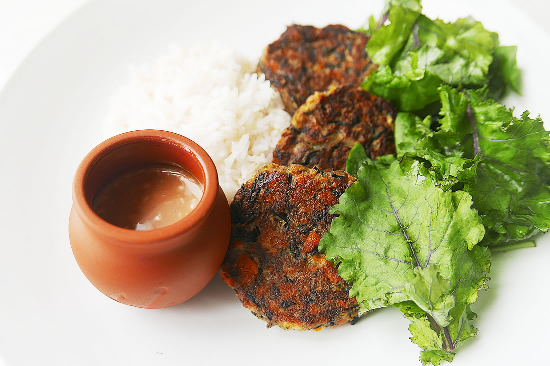 Healthy hamburg steak