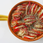 Japanese inspired potato paprika Ratatouille