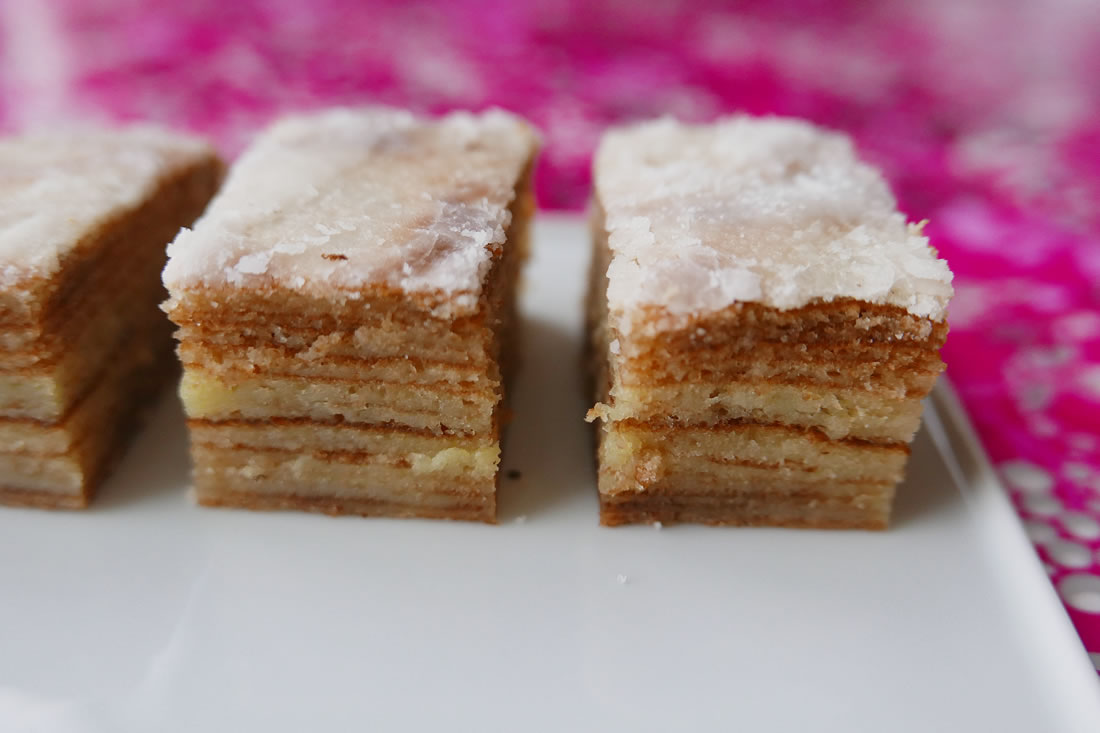 Baumkuchen with crunchy sugar glaze