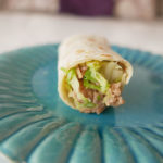 Tortilla with pork and cabbage