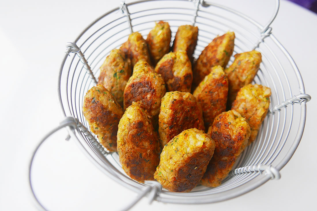 Chicken rice balls