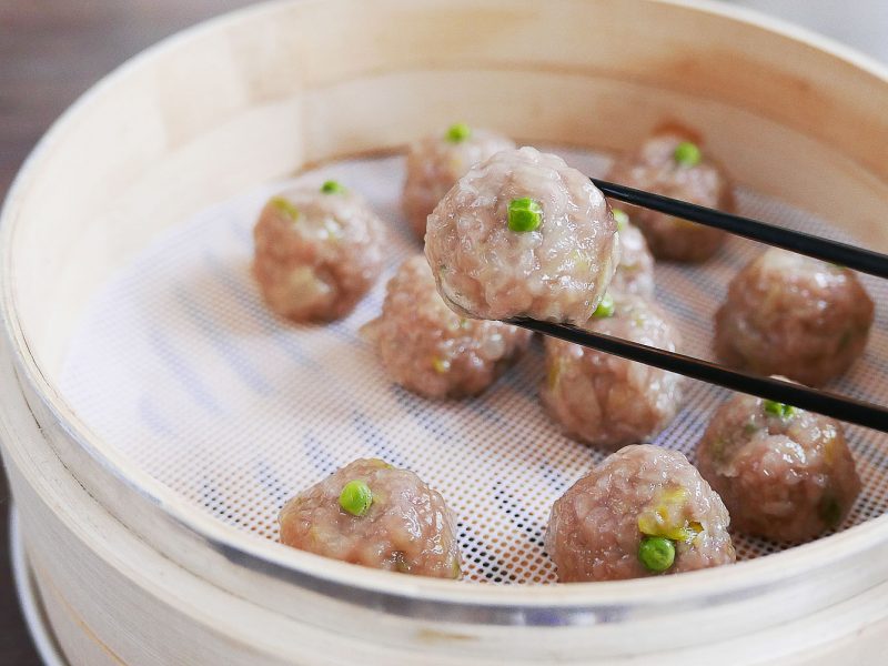 Shumai without wrappers – pork dumplings / dim sum