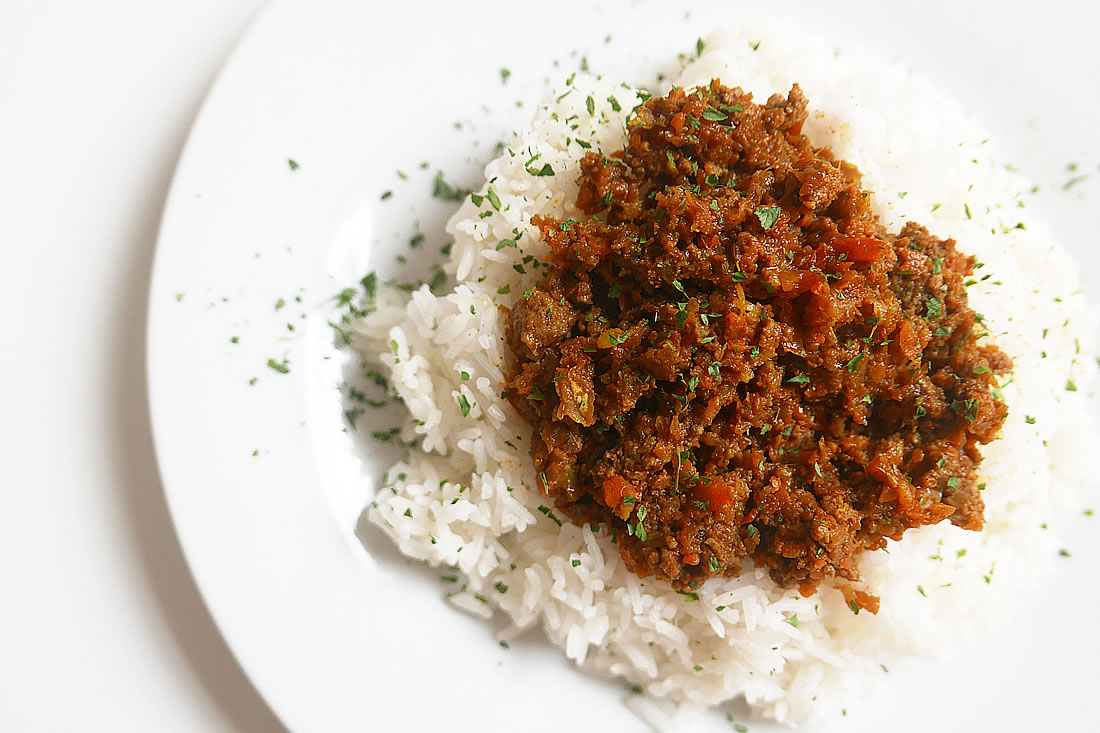 Japanese style "dry" Curry