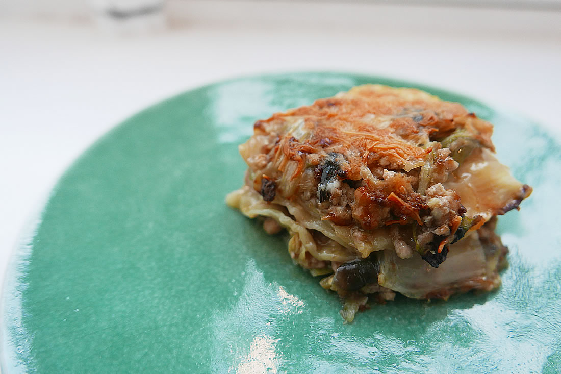 Gyoza gratin