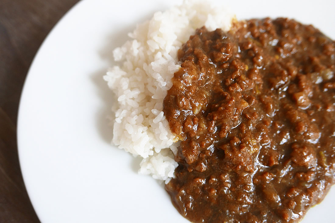 Ground beef and eggplant curry - pressure cooker