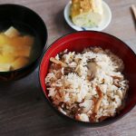 Takikomi gohan – Mixed rice with mushrooms