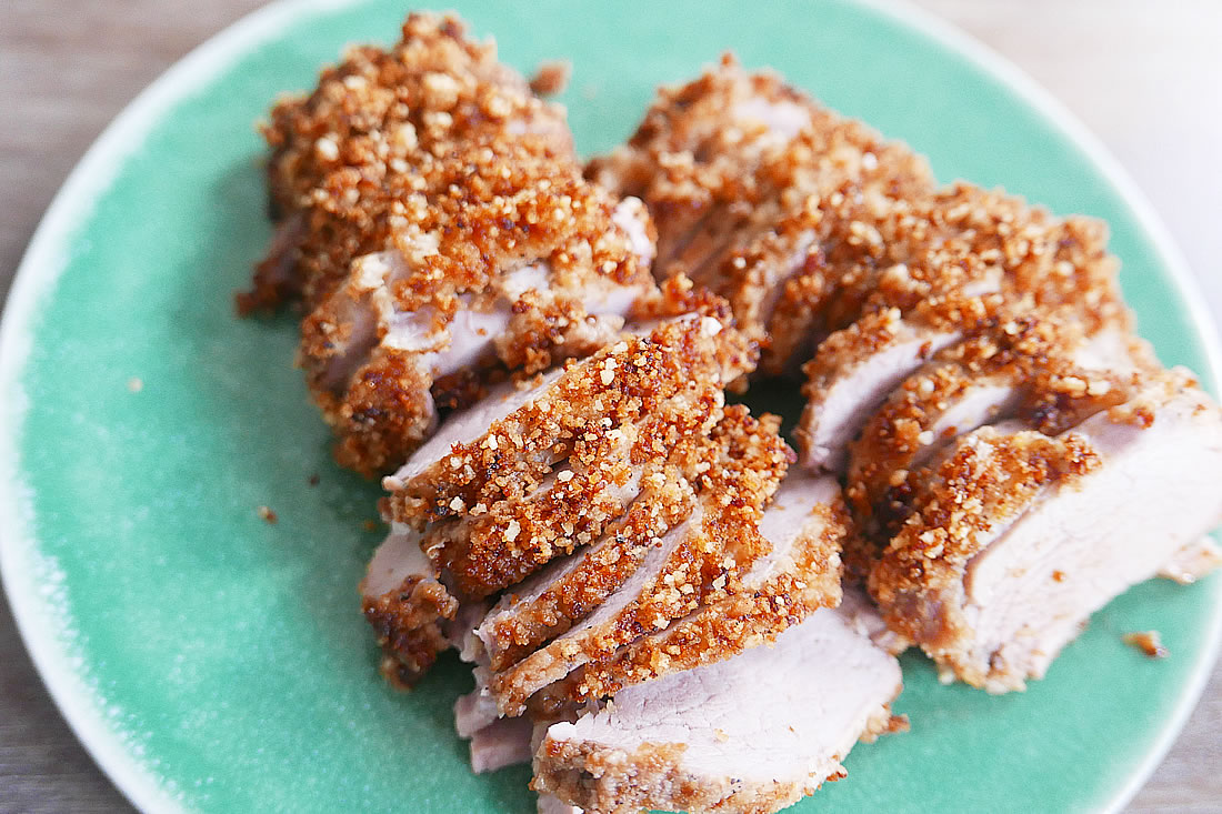 Breaded pork fillet