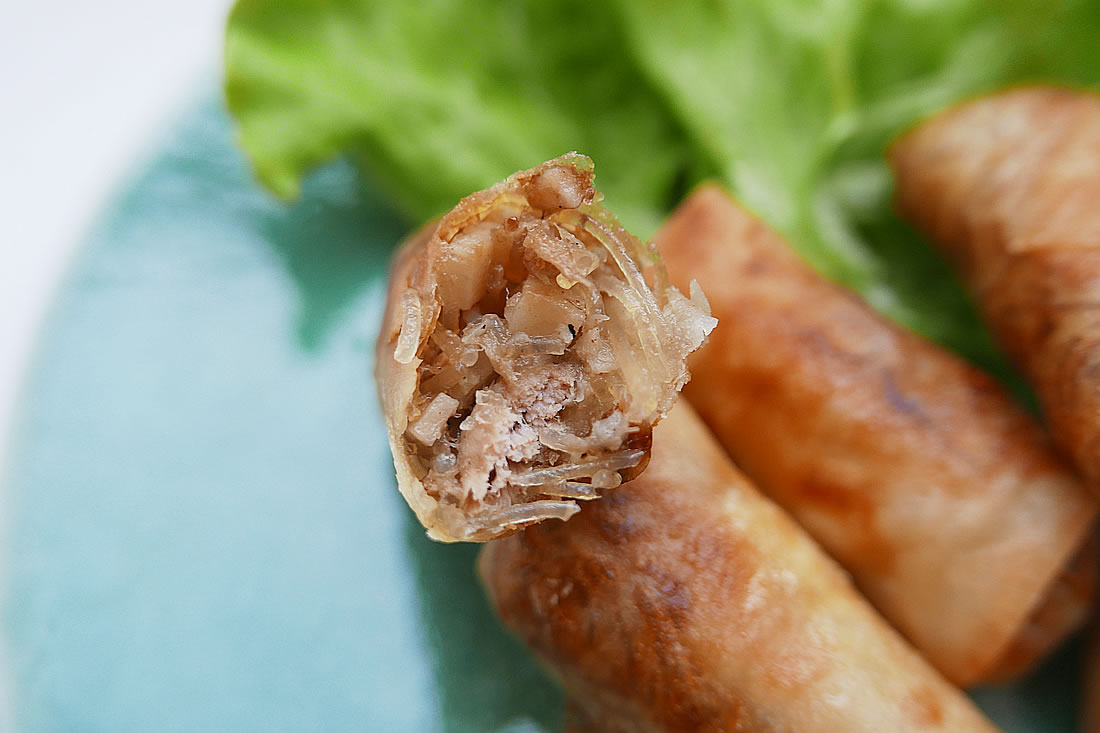 Spring roll of lotus root & bean vermicelli
