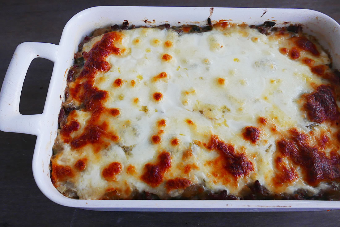 Tofu gratin