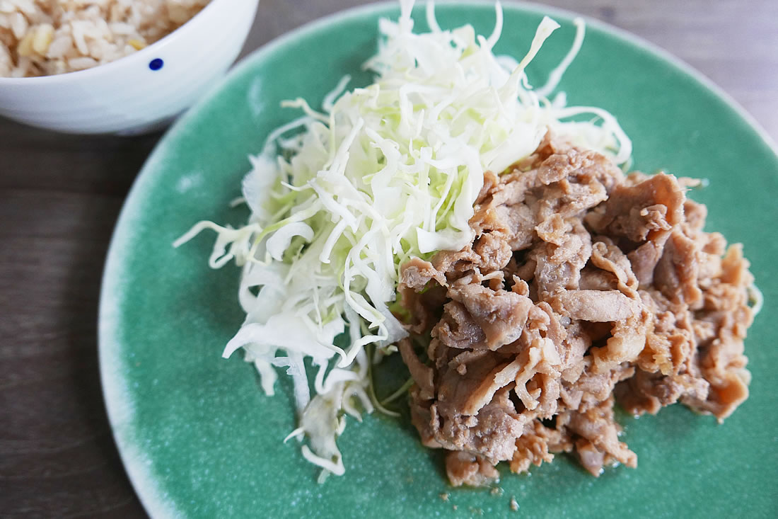 Japanese-style ginger grilled Pork (Shogayaki)