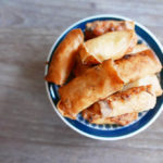 Korean chicken spring rolls