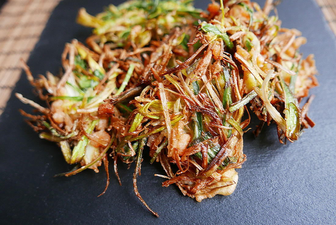 Kakiage tempura udon