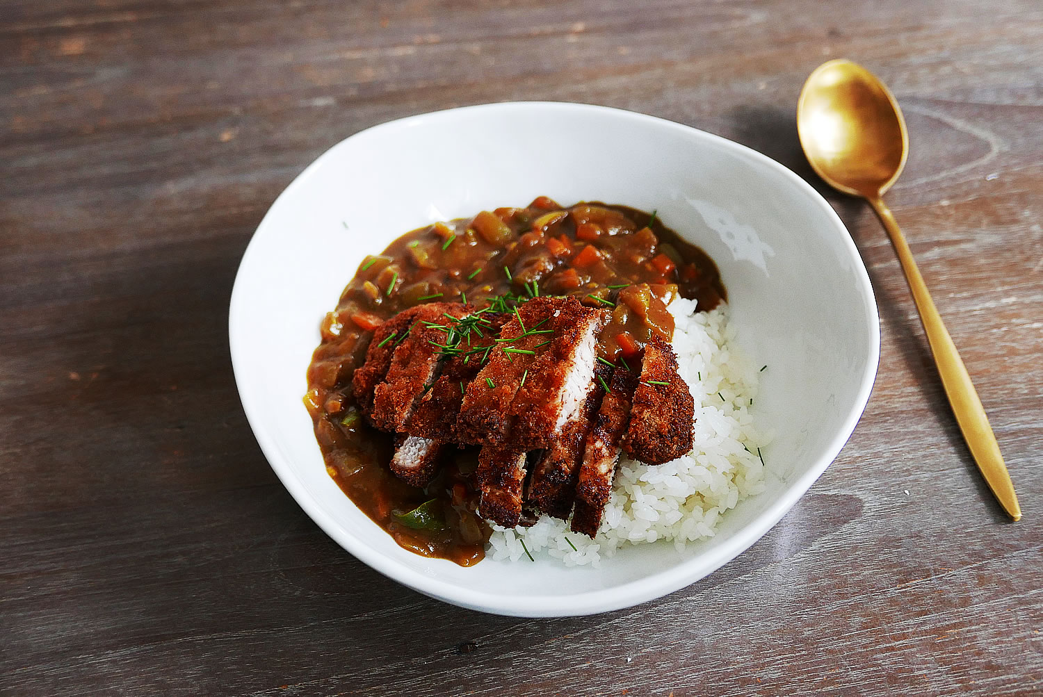 Katsu curry with curry powder