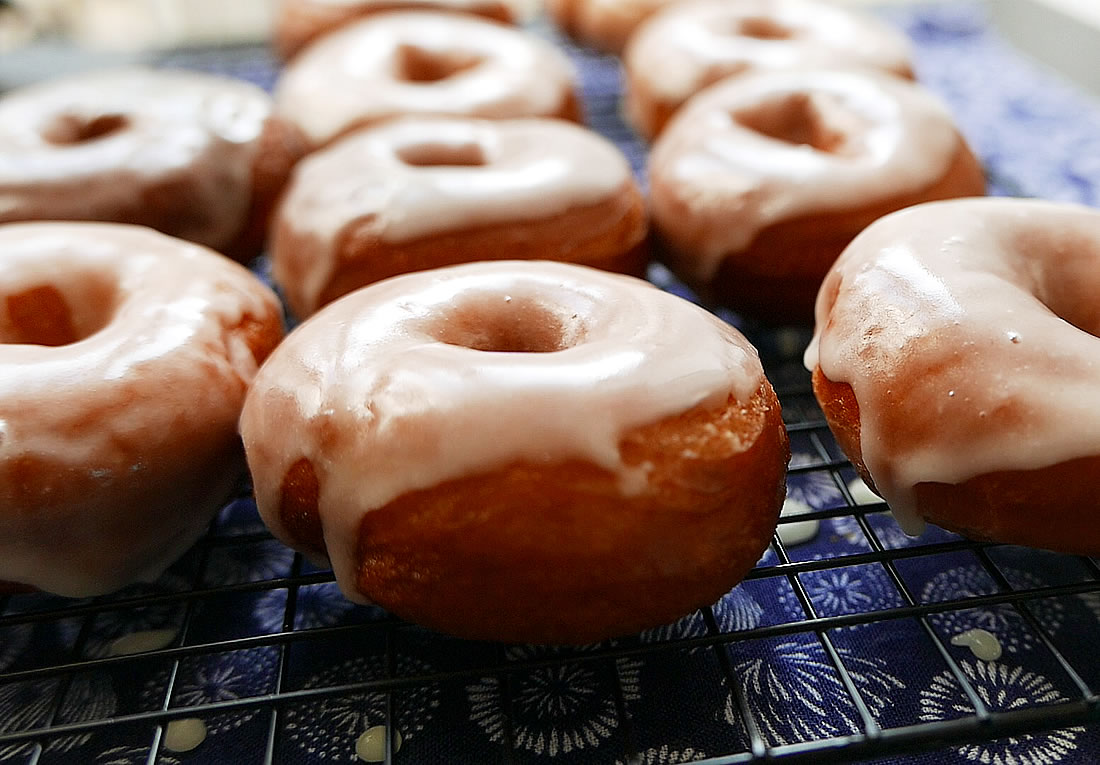 Mochi donuts with glutinous rice flour