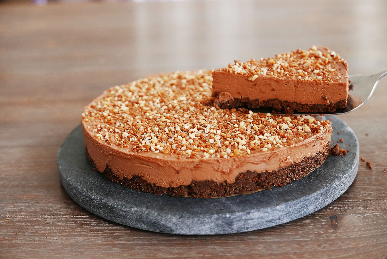 Nutella cream cheese cake　