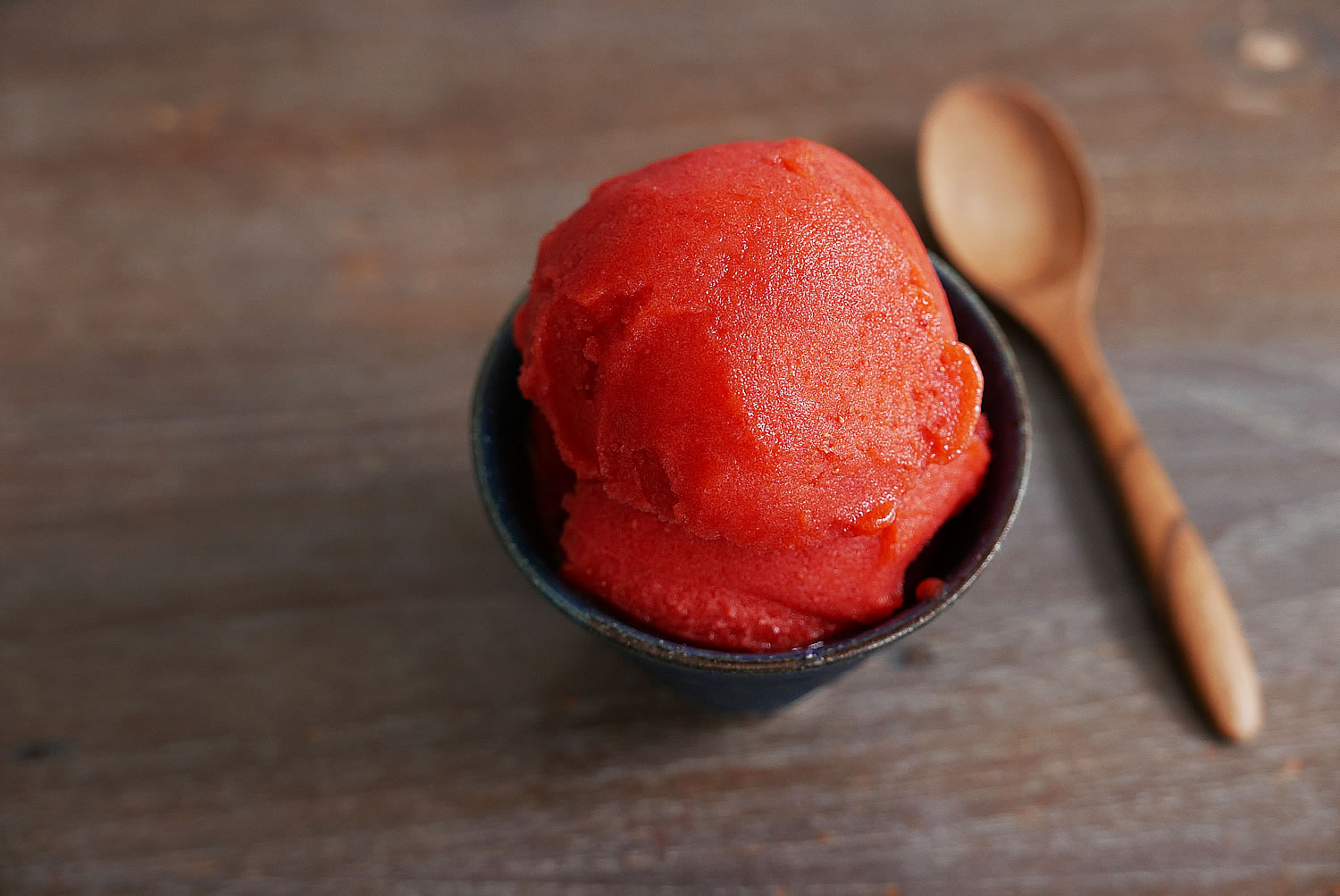 Strawberry sorbet